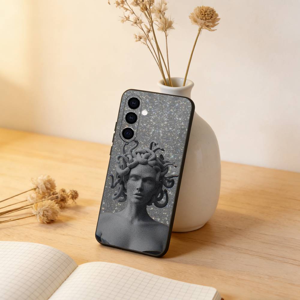 

M-Medusa Greek Mythology Phone Case For Samsung Galaxy A73,A72,A71,A70,A53,A52,A51,Others Soft Black Cover Samsung a21s