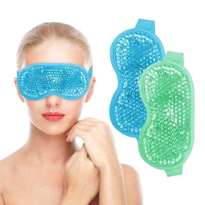 Bande de fixation réglable pour soulager la fatigue, massage des yeux, thérapie par le chaud et le froid, gel apaisant, accessoire de sommeil