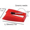 4 Pack Ruby Record Player Needle Turntable Stylus Replacement for ION Jenson Crosley Victrola Sylvania Turntable Phonograph LP Vinyl Player More