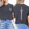 Sono Qui Sono con Te Magliette Trono di Vetro Merch Maglietta Unisex a Manica Corta Vintage TOG Citazione Maglietta Streetwear Top da Donna