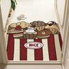 Cartoon Irregular Silk Mat Door Scraping Dirt Can Cut The Foot Mat Wear-resistant Anti-slip Door Mat