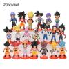 Dragon Ball Z Super Saiyan Son Goku Anime Figure Son Gohan Vegeta Broly Piccolo Majin Buu Set Action Figurine Model Gifts Toy