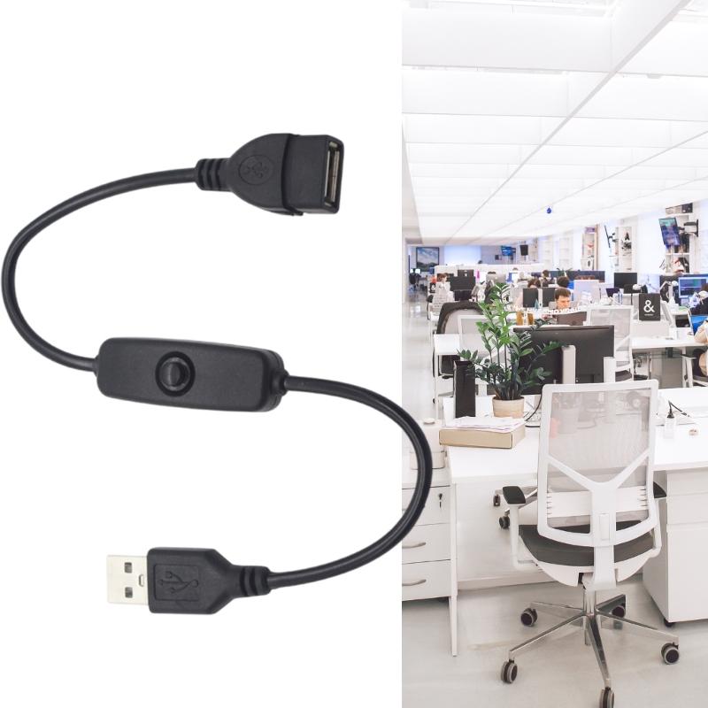USB Extension Cable with Switches USB Male To Female Cable Support Power Cable for USB Headset LED Strips Cameras