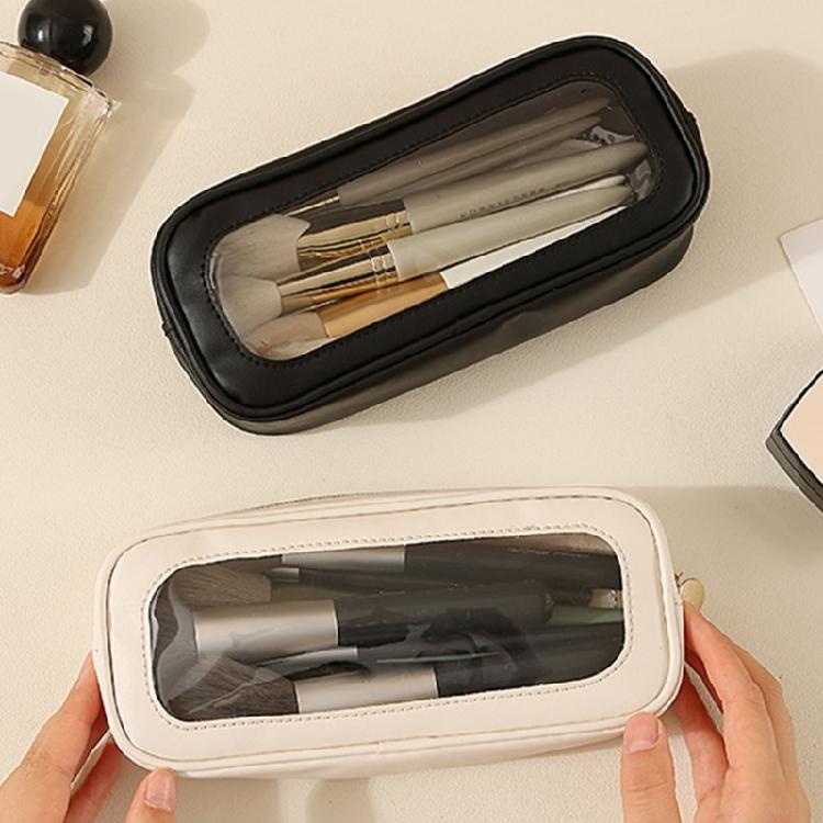 Clear Front Easy Access Toiletry Organizer Waterproof Portable Travel Makeup Accessories Bag for Women Girls