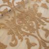 1PC Golden Elegant Jacquard Sheer Curtain with Grommet Top - Perfect for Bedroom, Living Room & Home Decor