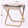 Black Outdoor Folding Sling Chair Portable Handbag Style Stool Leisure Fishing Camping Seat