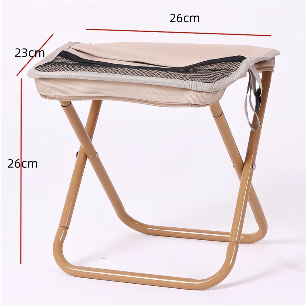Black Outdoor Folding Sling Chair Portable Handbag Style Stool Leisure Fishing Camping Seat