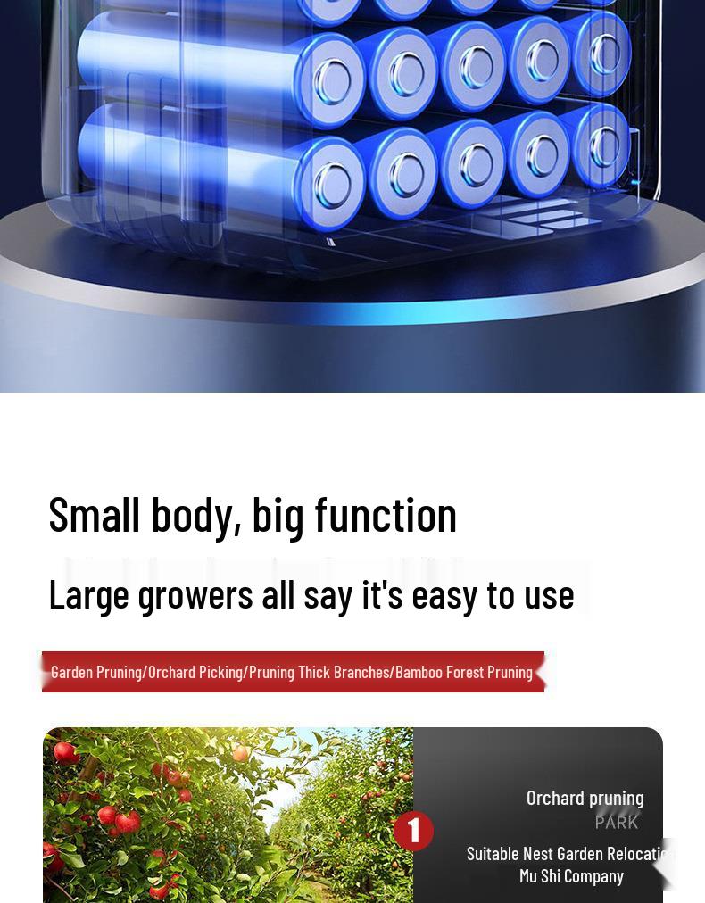 Makita-Style Portable Wireless Electric Pruning Shears for Outdoor Gardening