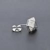 CAOSHI Shinning Stud Earrings Female Engagement Ceremony Jewelry with Bright Zirconia Fashion Design Silver Color Accessories