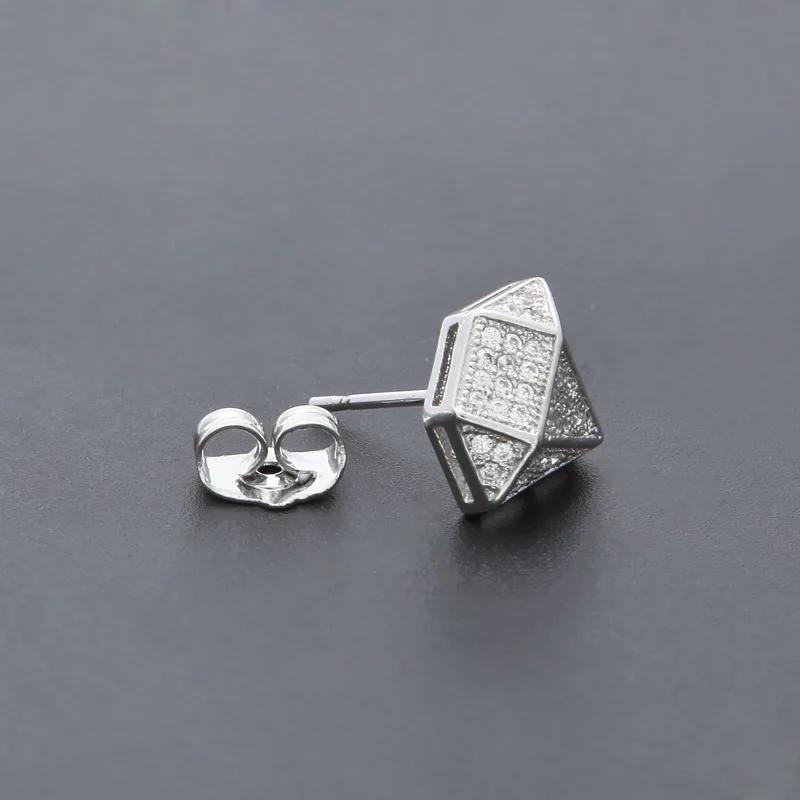 CAOSHI Shinning Stud Earrings Female Engagement Ceremony Jewelry with Bright Zirconia Fashion Design Silver Color Accessories