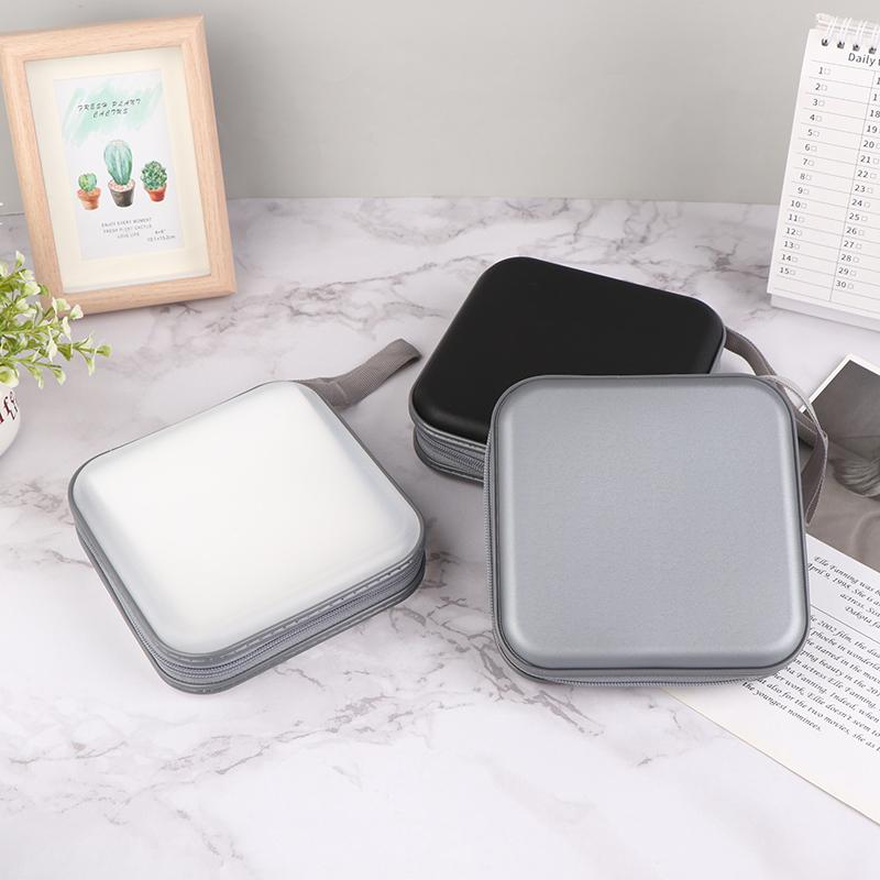 1Pc Cd Case Portable Waterproof Compression Cd Package 40 Disc Capacity For Home Office And Car Storage Cd Packing Box