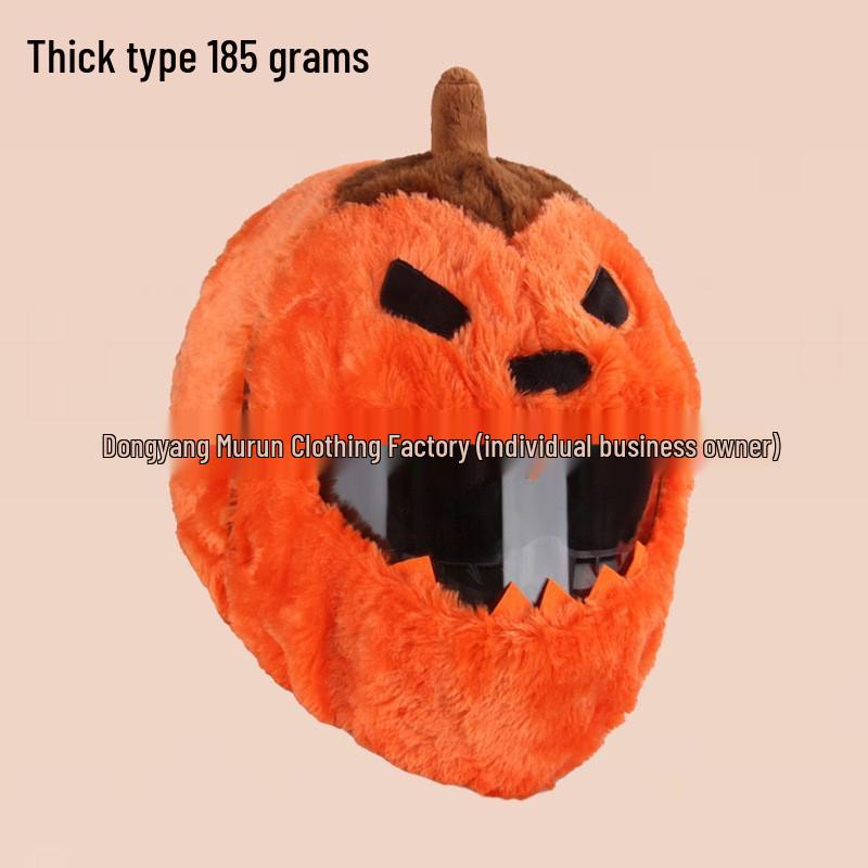 Motorcycle Helmet Decoration: Cartoon Rabbit, Toothless, Pumpkin Head Covers