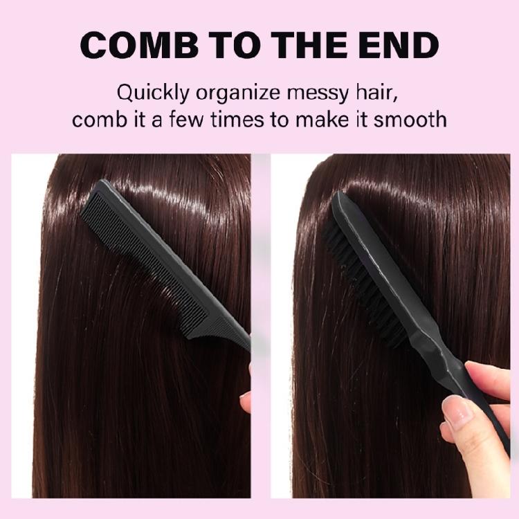 9pcs Professional Hairdresser Comb Hairbrush Hair Clip Set for Styling and Detangling Women Smooth Grooming Tool