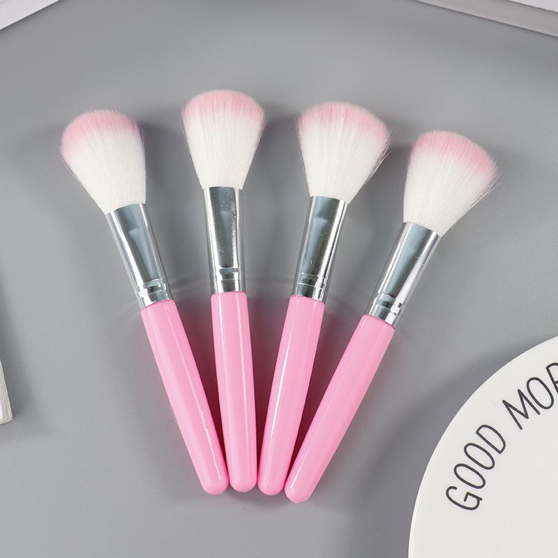 Cross-Border Yellow Hair Powder & Contour Brush: Soft Bristles for Blush, Foundation, and Highlighting