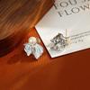 Natural Freshwater Pearl Iris Stud Earrings - Light Luxury, Elegant & Versatile