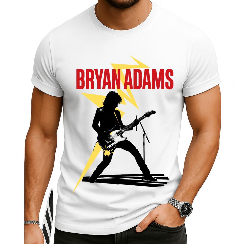 

Bryan Adams Rock T-Shirt,Bryan Adams Concert T-Shirt Music Fan Gift S