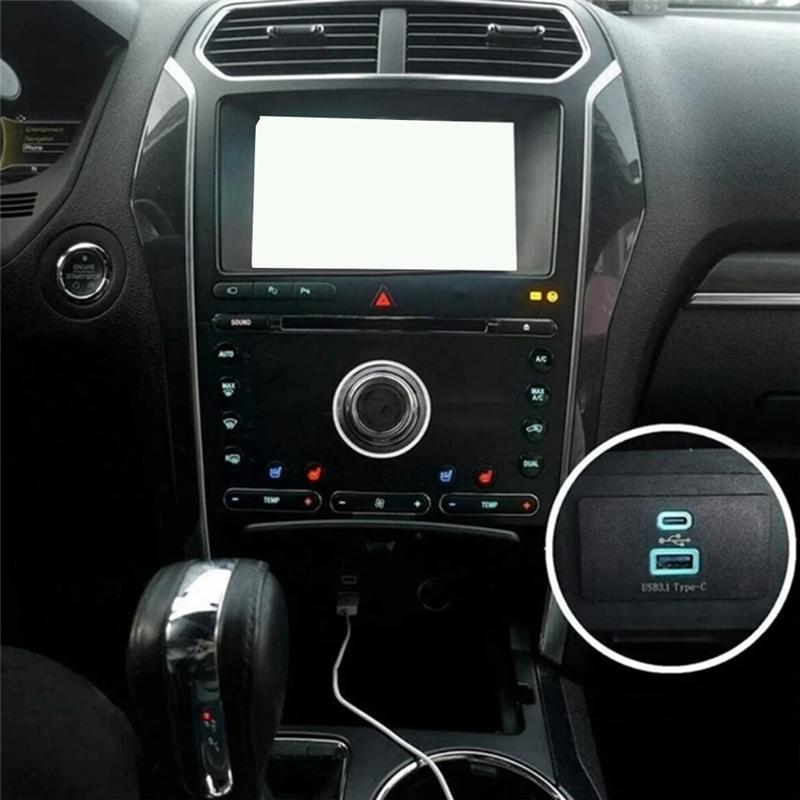 

Car USB Interface Hub Module Sync Double Port For Ford Edge F-150 F-250 F-350 F-450 HC3Z-19A387-B HC3Z-19A387-E