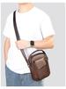 Top Grain Genuine Leather Men's Crossbody Shoulder Bag - Luxury Business & Commute Style