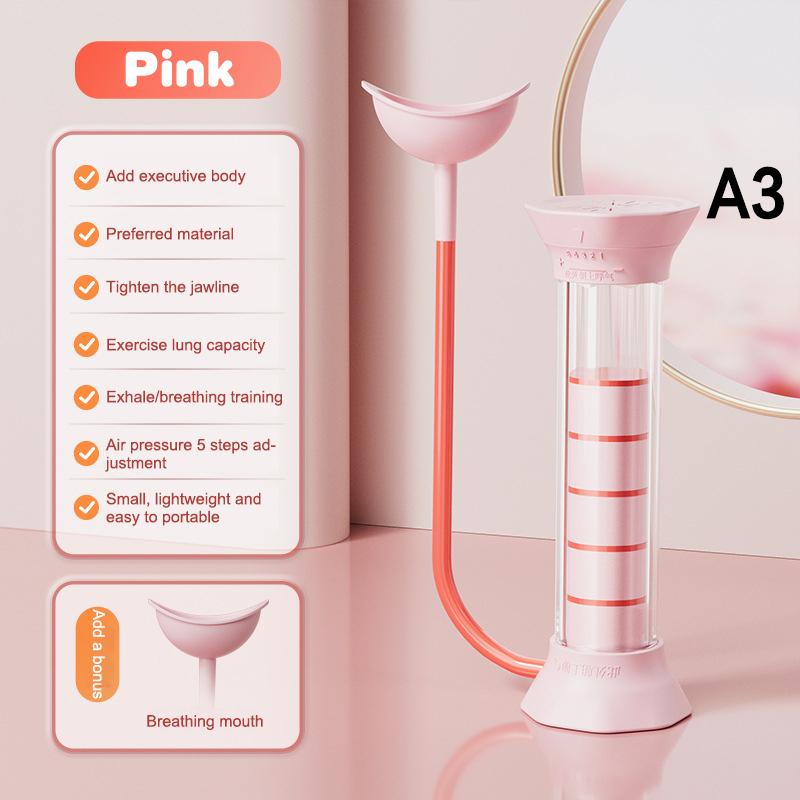 Regulowany Trener Hantli do Oddychania Przeponowego dla Siły Tułowia, Tonowania Twarzy, Ekspander Pojemności Płuc