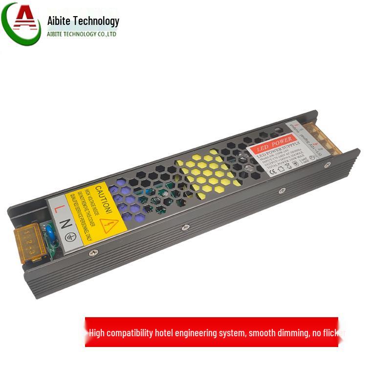LED Strip Light 12V/24V, 150W/200W, Silicon Controlled Dimming, 0-10V, High-Efficiency Energy-Saving Power Supply