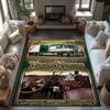 Peterbilt Heavy Trucks Customizable Name Area Rug Perfect for Dining Room Bedrooms Game Room Balcony Anti-slip Rug Anime Office Decor