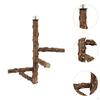Bird Perch Stand Birdcage Platform Lightweight Wood Parrot Play for Conures Cockatiels