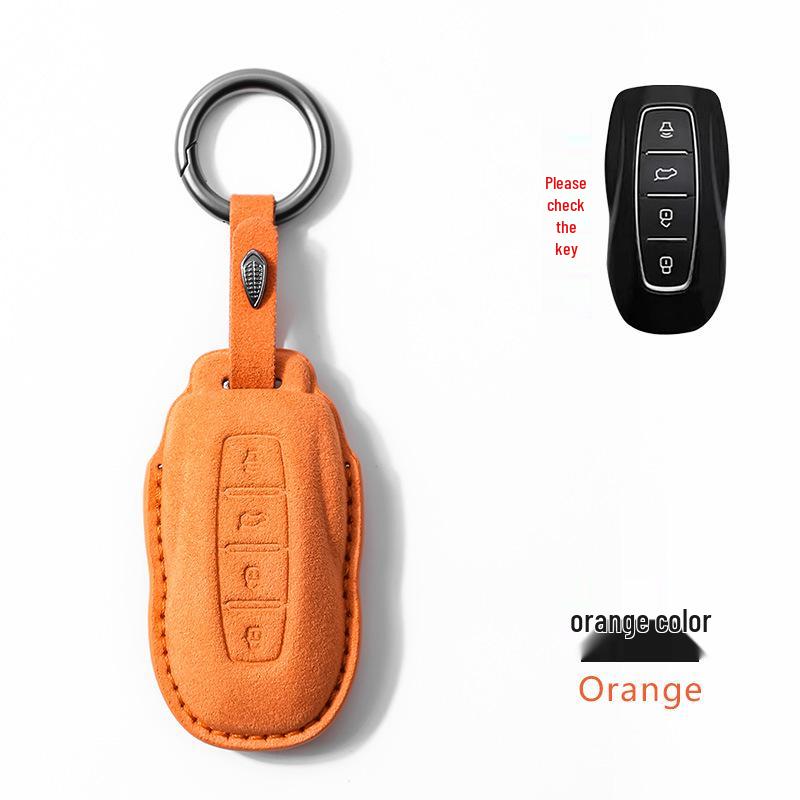 2022 Ford Territory Schlüsselhülle: Wildleder-Fernbedienungsschale mit Schnalle