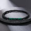 New European & American Turquoise Wood Bead Men's Trendy Coconut Shell Bracelet - Versatile Design