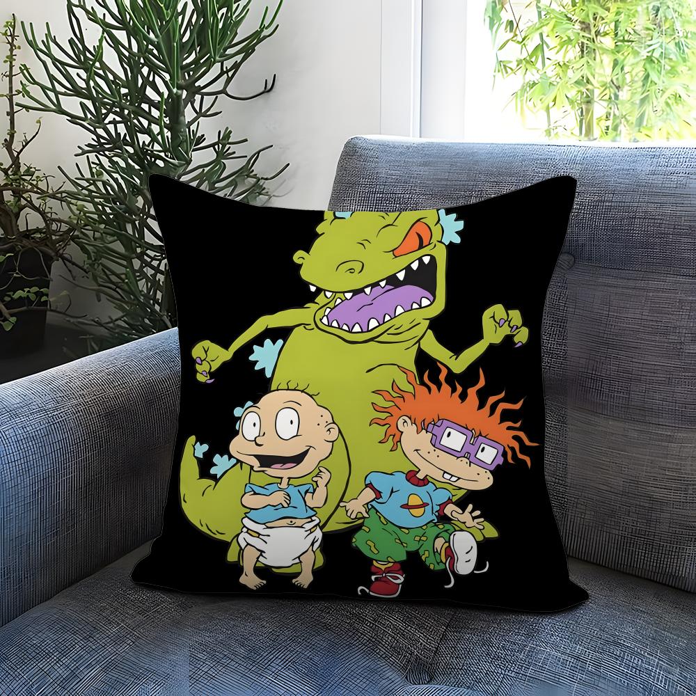 POPULAR R-RRugratsss Cushion Cover Comfortable Reversible Pillow Cover Ideal for Car Sofa Bedroom & Beyond
