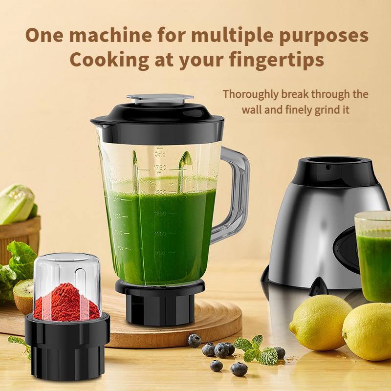 1.5L multifunctional wall breaking machine, double cup squeezing mixer, household portable electric fruit and vegetable juicer.