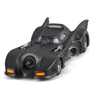 1/32 Batmobile Bat 1989 Alloy Car Model Sound and Light Pull Back Children's Toy Collectibles Birthday Gift