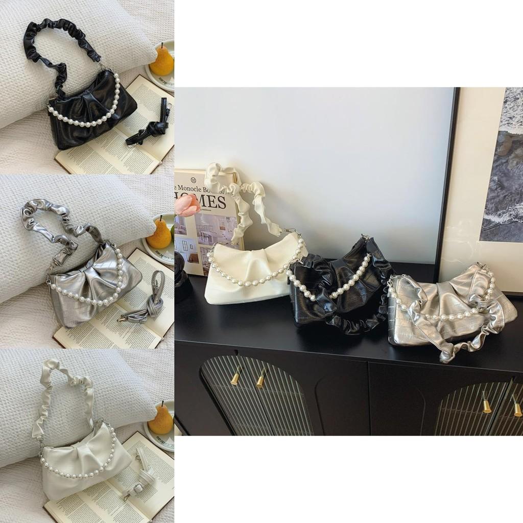 Trendy Summer 2024 French Clouds Underarm Bag Elegant Pu Material Available In Three Colors