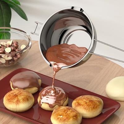 Stainless Steel Melting Pot for Wax Soap Chocolate 400/600ml Wax Melting Boiler Homemade Craft Gadget for Candle Making Baking