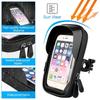 Motorcycle Bicycle Handlebar Phone Bag, Stable Clamp Mount with 360° Rotation and Touch Screen