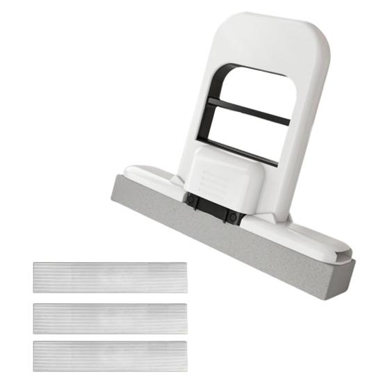 Mini Foldable Desktop Mop Portable Small Cleaning Mop Wet Dry Cleaning System Squeeze Lift Technology Office Mop