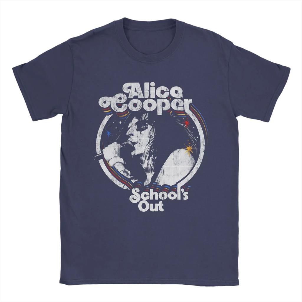 Alice Cooper Band T-Shirt Strand Freizeit T-Shirts Herren Baumwolle Rundhals S4XL Kleidung Kurzärmelige Vintage Oberteile