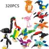 Funny Joy Insect Animals Figures Set Mini Building Blocks Toy Assembly 3D Constructor Micro Bricks For Kids Boys Present Plaything
