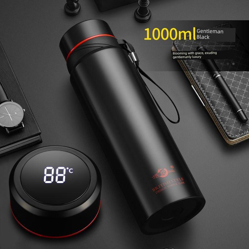 Smart 304 Stainless Steel Large Capacity Vacuum Cup for Male and Female Students Indoor Outdoor Portable Business Tea Making Water Cup