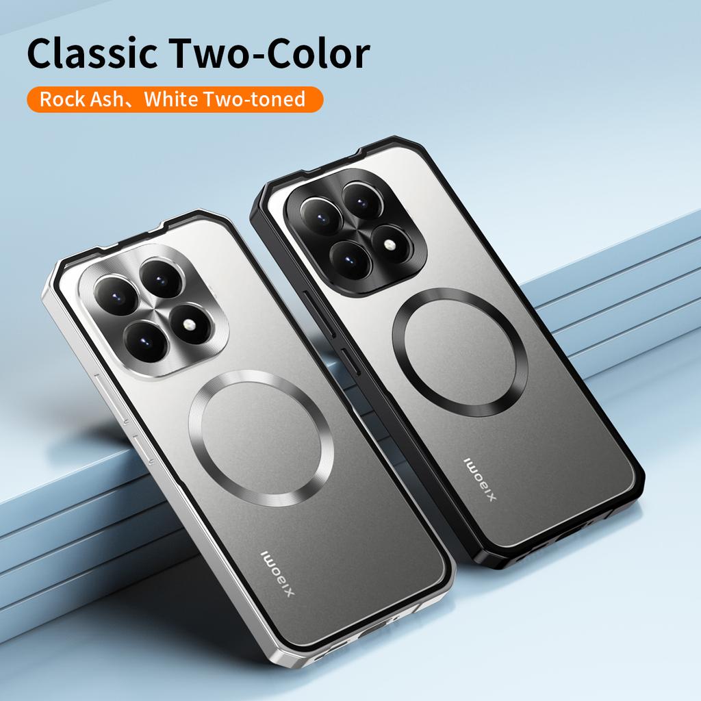 Push Pull Metal Aluminum Alloy Bumper Case for Xiaomi POCO F8 Pro F8Ultra 15T Pro 15 17 Ultra Magntic Charger Anti Drop Cover
