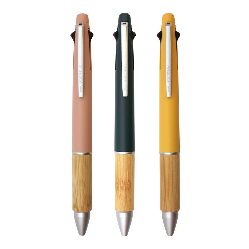 Jetstream BAMBOO Mimosa Yellow Ballpoint Pen 4&1 Multi-Function MSXE5200B5.M