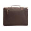 Men's Vintage Genuine Leather Cowhide Briefcase: Crazy Horse Leather Handbag & Shoulder Bag for Casual and Business Use.