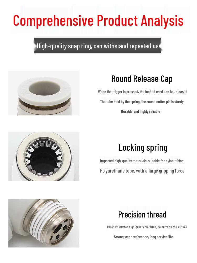 Air Tube Speed Control Connector JSC8-02 Throttle Valve SL6-M5/4/10-01-02