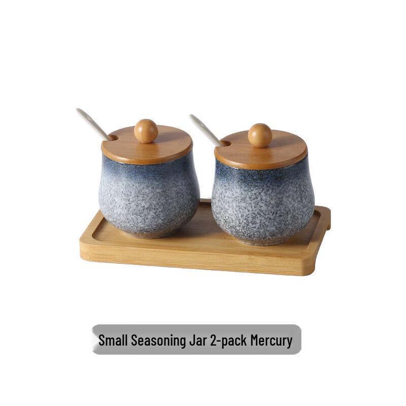 Japanese Style Ceramic Condiment Jar Set