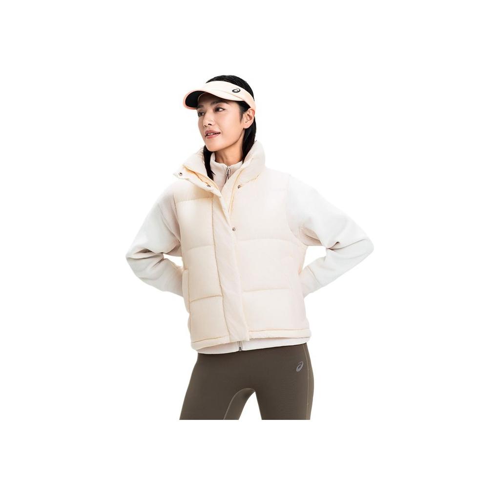 Asics Warm Zip Collar Vest Women Vests Birch-White 2032D264-200