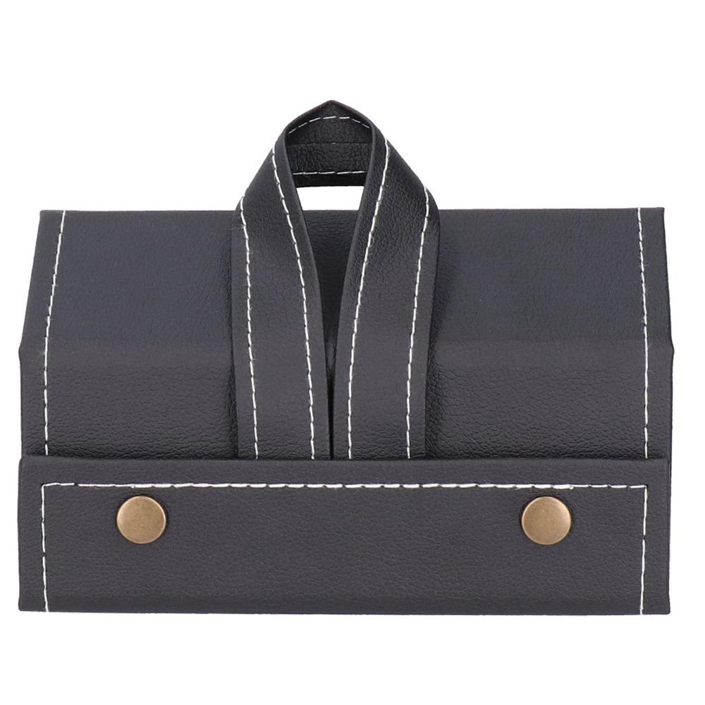 

3 Slot Travel Sunglasses Case PU Leather Durable Eyeglasses Storage Case Foldable Lightweight Sunglasses Organizer Case Travel