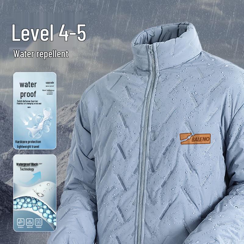 Baleno Herren Stehkragen Winter Steppjacke