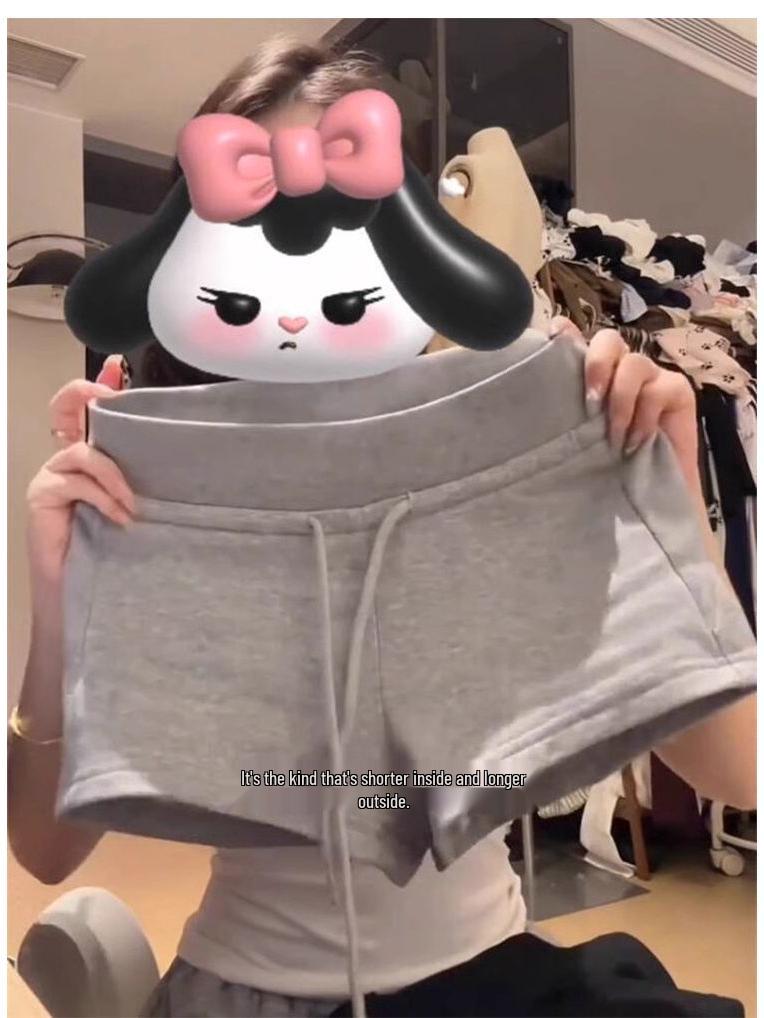 2026 Summer Women's Spicy Casual Low-Waist Drawstring Hipster Shorts
