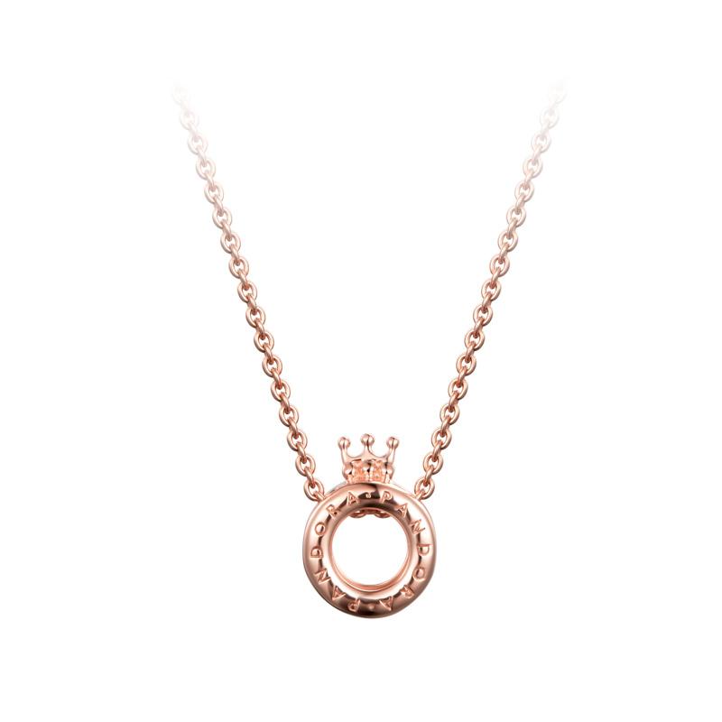 Pandora Crown you with fashionable and exquisite necklaces for men and women, couple style ZT00102 золотой
