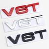 2026 Hot Metal Car Fender Side Emblem V6T V8T Logo For Audi S4 A4 B7 V6T Sticker A6 Golf 4 C7 SQ7 Q8 R8 S8 RS8 V8T Badge Accessories