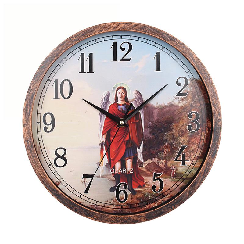 New Jesus Wall Clock Bedroom Living Room Home Decoration Wall Clock Living Room Dining Room Silent Wall Clock